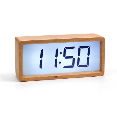 KH-WC080  Solid Wood Smart Clock 