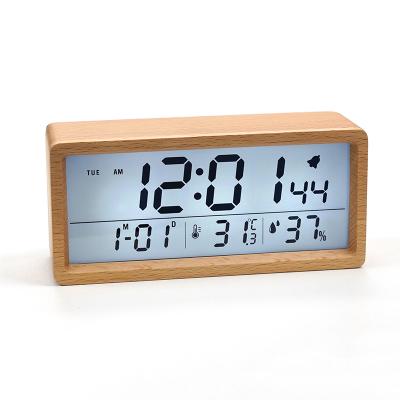 KH-WC081  Solid Wood Smart Clock  