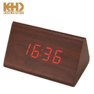 KH-WC006 MINI Triangle Wooden Clock  