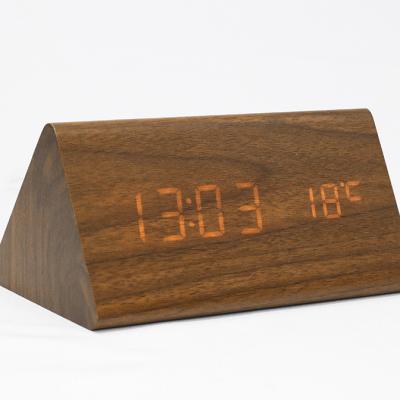 KH-WC007 Triangle Wooden Clock 