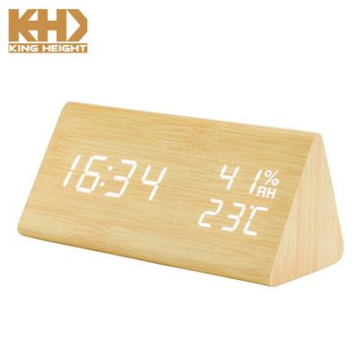 KH-WC008 Triangle Wooden Clock 